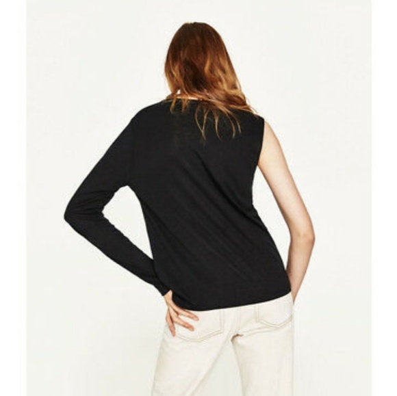 NWT Zara One Sleeve Top - Picture 2 of 6